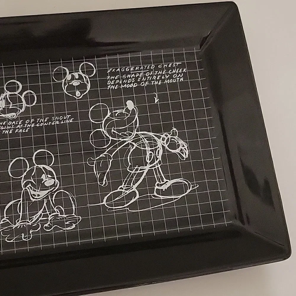 Disney: Mickey Mouse Sketchbook design black serving platter Tray